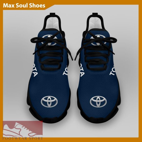 Toyota Racing Car Running Sneakers Trademark Max Soul Shoes For Men And Women - Toyota Chunky Sneakers White Black Max Soul Shoes For Men And Women Photo 4