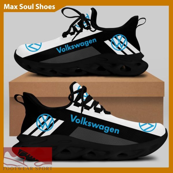 Volkswagen Racing Car Running Sneakers Attitude Max Soul Shoes For Men And Women - Volkswagen Chunky Sneakers White Black Max Soul Shoes For Men And Women Photo 2