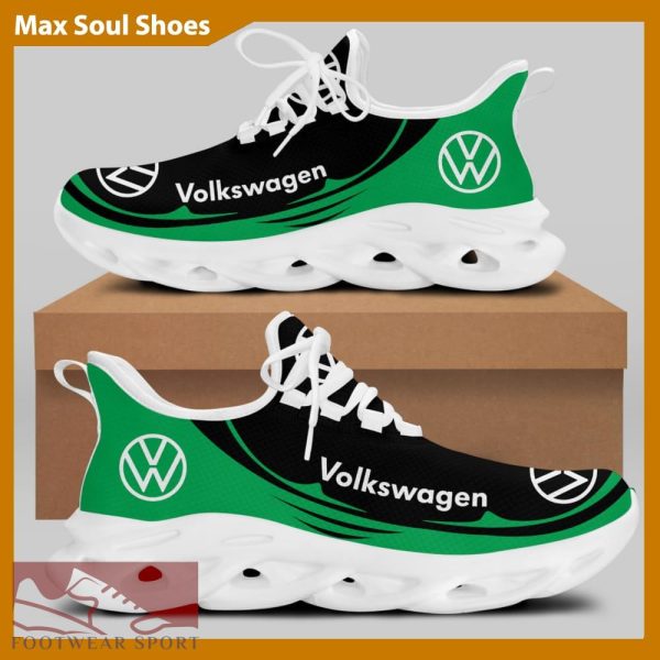 Volkswagen Racing Car Running Sneakers Craftsmanship Max Soul Shoes For Men And Women - Volkswagen Chunky Sneakers White Black Max Soul Shoes For Men And Women Photo 2