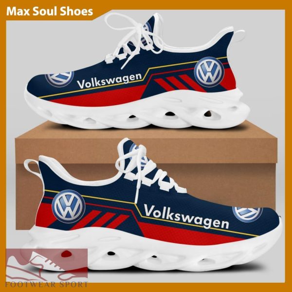 Volkswagen Racing Car Running Sneakers Envision Max Soul Shoes For Men And Women - Volkswagen Chunky Sneakers White Black Max Soul Shoes For Men And Women Photo 2