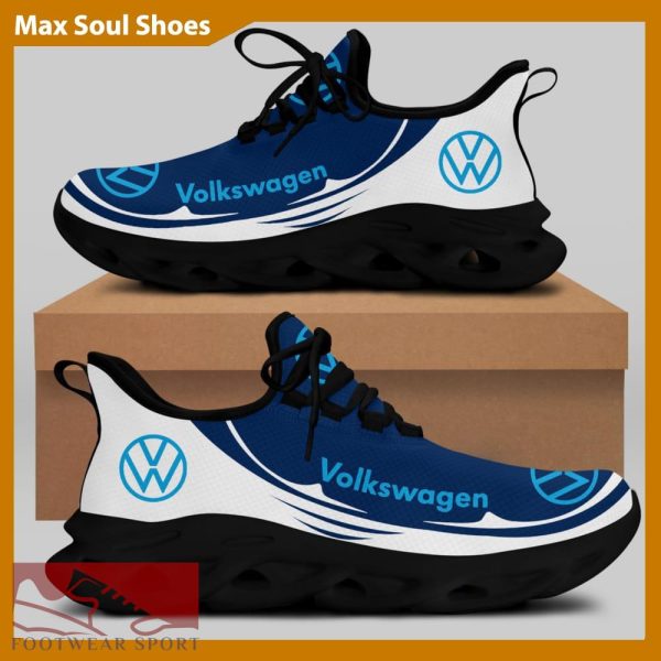 Volkswagen Racing Car Running Sneakers Influence Max Soul Shoes For Men And Women - Volkswagen Chunky Sneakers White Black Max Soul Shoes For Men And Women Photo 2