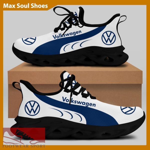 Volkswagen Racing Car Running Sneakers Statement Max Soul Shoes For Men And Women - Volkswagen Chunky Sneakers White Black Max Soul Shoes For Men And Women Photo 2