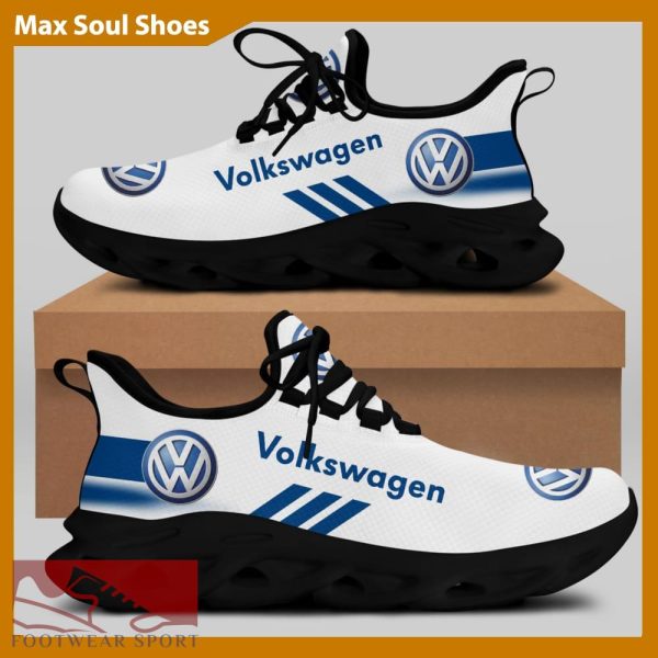 Volkswagen Racing Car Running Sneakers Vibe Max Soul Shoes For Men And Women - Volkswagen Chunky Sneakers White Black Max Soul Shoes For Men And Women Photo 2