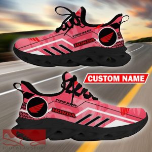 Custom Name Honda Motorcycle Logo Camo Pink Max Soul Sneakers Racing Car And Motorcycle Chunky Sneakers - Honda Motorcycle Logo Racing Car Tractor Farmer Max Soul Shoes Personalized Photo 5
