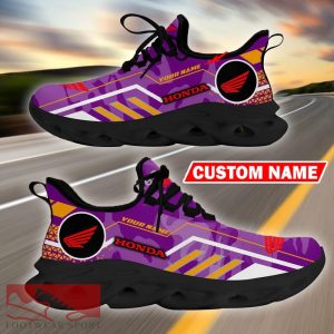 Custom Name Honda Motorcycle Logo Camo Purple Max Soul Sneakers Racing Car And Motorcycle Chunky Sneakers - Honda Motorcycle Logo Racing Car Tractor Farmer Max Soul Shoes Personalized Photo 6
