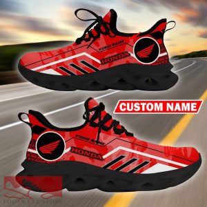 Custom Name Honda Motorcycle Logo Camo Red Max Soul Sneakers Racing Car And Motorcycle Chunky Sneakers - Honda Motorcycle Logo Racing Car Tractor Farmer Max Soul Shoes Personalized Photo 4