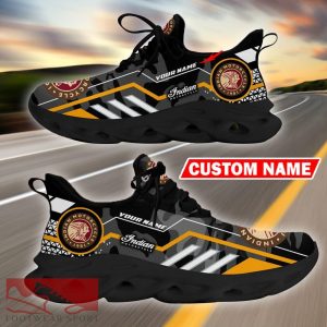 Custom Name Indian Motorcycles Logo Camo Black Max Soul Sneakers Racing Car And Motorcycle Chunky Sneakers - Indian Motorcycles Logo Racing Car Tractor Farmer Max Soul Shoes Personalized Photo 1