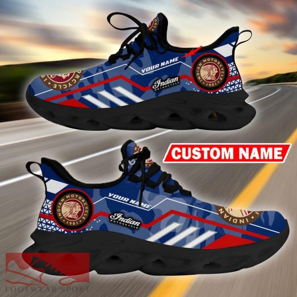 Custom Name Indian Motorcycles Logo Camo Blue Max Soul Sneakers Racing Car And Motorcycle Chunky Sneakers - Indian Motorcycles Logo Racing Car Tractor Farmer Max Soul Shoes Personalized Photo 8