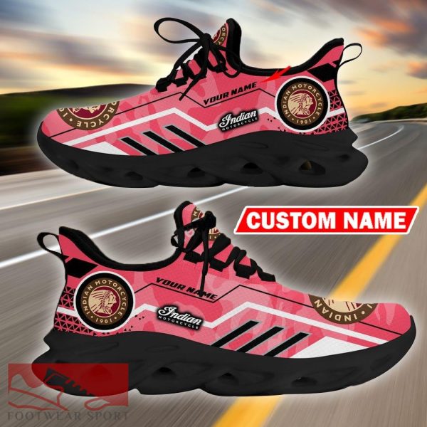 Custom Name Indian Motorcycles Logo Camo Pink Max Soul Sneakers Racing Car And Motorcycle Chunky Sneakers - Indian Motorcycles Logo Racing Car Tractor Farmer Max Soul Shoes Personalized Photo 5
