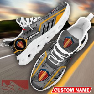 Custom Name Koenigsegg Logo Camo Grey Max Soul Sneakers Racing Car And Motorcycle Chunky Sneakers - Koenigsegg Logo Racing Car Tractor Farmer Max Soul Shoes Personalized Photo 13