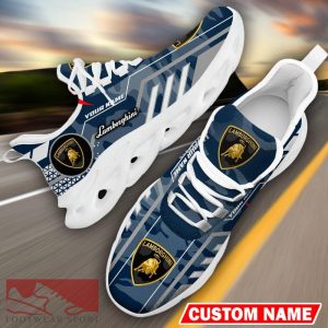 Custom Name Lamborghini Logo Camo Navy Max Soul Sneakers Racing Car And Motorcycle Chunky Sneakers - Lamborghini Logo Racing Car Tractor Farmer Max Soul Shoes Personalized Photo 20