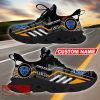 Custom Name Lancia Logo Camo Black Max Soul Sneakers Racing Car And Motorcycle Chunky Sneakers - Lancia Logo Racing Car Tractor Farmer Max Soul Shoes Personalized Photo 1