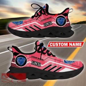 Custom Name Lancia Logo Camo Pink Max Soul Sneakers Racing Car And Motorcycle Chunky Sneakers - Lancia Logo Racing Car Tractor Farmer Max Soul Shoes Personalized Photo 5