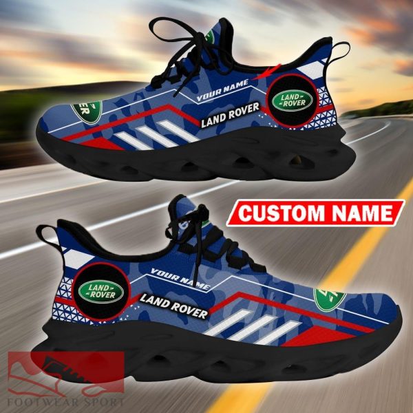 Custom Name Land Rover Logo Camo Blue Max Soul Sneakers Racing Car And Motorcycle Chunky Sneakers - Land Rover Logo Racing Car Tractor Farmer Max Soul Shoes Personalized Photo 8