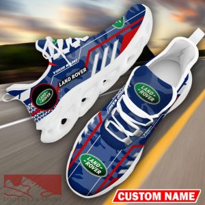 Custom Name Land Rover Logo Camo Blue Max Soul Sneakers Racing Car And Motorcycle Chunky Sneakers - Land Rover Logo Racing Car Tractor Farmer Max Soul Shoes Personalized Photo 18