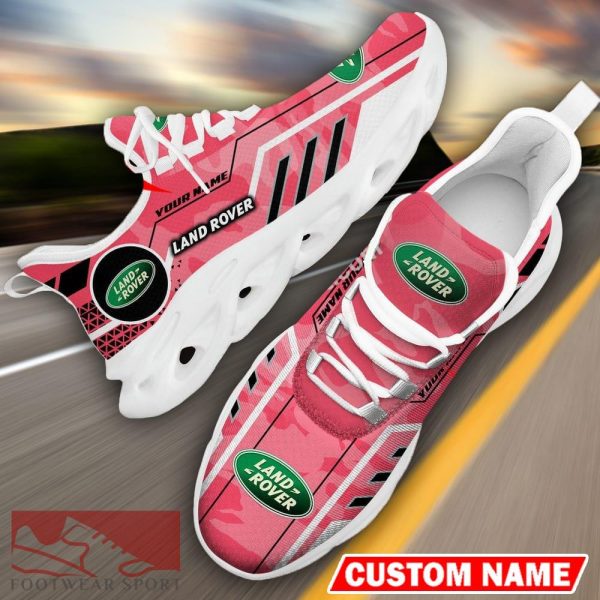 Custom Name Land Rover Logo Camo Pink Max Soul Sneakers Racing Car And Motorcycle Chunky Sneakers - Land Rover Logo Racing Car Tractor Farmer Max Soul Shoes Personalized Photo 15