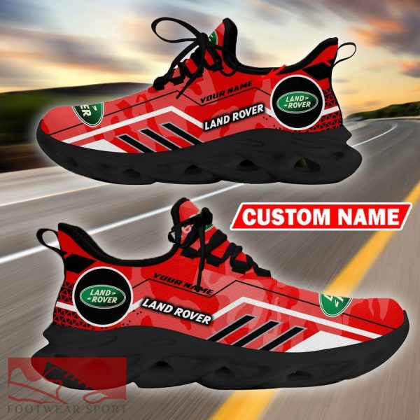 Custom Name Land Rover Logo Camo Red Max Soul Sneakers Racing Car And Motorcycle Chunky Sneakers - Land Rover Logo Racing Car Tractor Farmer Max Soul Shoes Personalized Photo 5