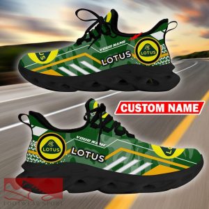 Custom Name Lotus Logo Camo Green Max Soul Sneakers Racing Car And Motorcycle Chunky Sneakers - Lotus Logo Racing Car Tractor Farmer Max Soul Shoes Personalized Photo 7