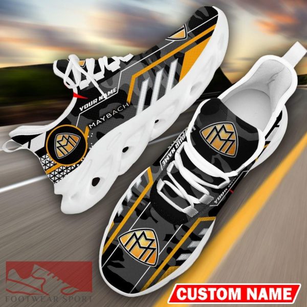 Custom Name Maybach Logo Camo Black Max Soul Sneakers Racing Car And Motorcycle Chunky Sneakers - Maybach Logo Racing Car Tractor Farmer Max Soul Shoes Personalized Photo 11