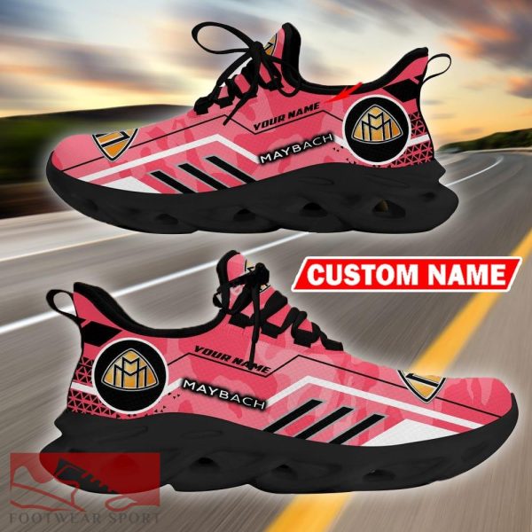 Custom Name Maybach Logo Camo Pink Max Soul Sneakers Racing Car And Motorcycle Chunky Sneakers - Maybach Logo Racing Car Tractor Farmer Max Soul Shoes Personalized Photo 5