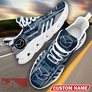 Custom Name Mazda Logo Camo Navy Max Soul Sneakers Racing Car And Motorcycle Chunky Sneakers - Mazda Logo Racing Car Tractor Farmer Max Soul Shoes Personalized Photo 20