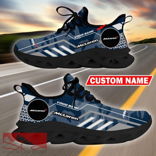 Custom Name McLaren Logo Camo Navy Max Soul Sneakers Racing Car And Motorcycle Chunky Sneakers - McLaren Logo Racing Car Tractor Farmer Max Soul Shoes Personalized Photo 10