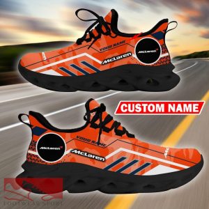 Custom Name McLaren Logo Camo Orange Max Soul Sneakers Racing Car And Motorcycle Chunky Sneakers - McLaren Logo Racing Car Tractor Farmer Max Soul Shoes Personalized Photo 9