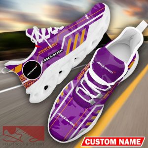 Custom Name McLaren Logo Camo Purple Max Soul Sneakers Racing Car And Motorcycle Chunky Sneakers - McLaren Logo Racing Car Tractor Farmer Max Soul Shoes Personalized Photo 16