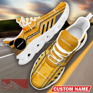 Custom Name McLaren Logo Camo Yellow Max Soul Sneakers Racing Car And Motorcycle Chunky Sneakers - McLaren Logo Racing Car Tractor Farmer Max Soul Shoes Personalized Photo 12