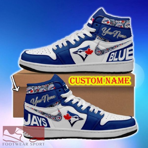 MLB Toronto Blue Jays Air Jordan HighTop Shoes Ideas Custom Name Gift Fans Hightop Sneakers - MLB Toronto Blue Jays Air Jordan HighTop Shoes Ideas Custom Name Gift Fans Hightop Sneakers
