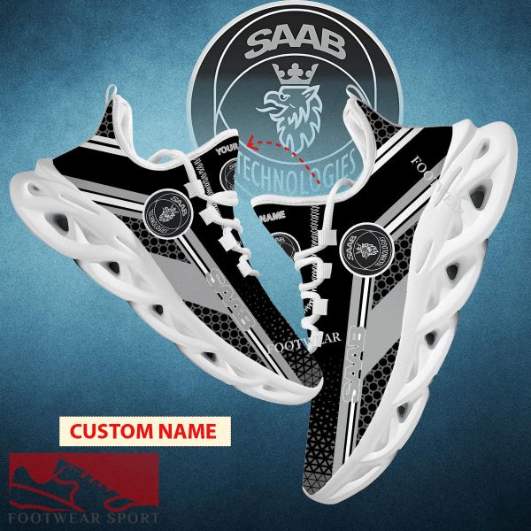 Car Racing Saab Logo New Design Max Soul Shoes Custom Name For Men Women Running Sneaker Footwear Fans - Car Racing Saab Logo New Design Chunky Shoes Custom Name Photo 1