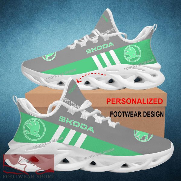 Car Racing Skoda Style Chunky Shoes New Design Gift Fans Max Soul Sneakers Personalized - Car Racing Skoda Logo New Style Chunky Shoes Photo 2