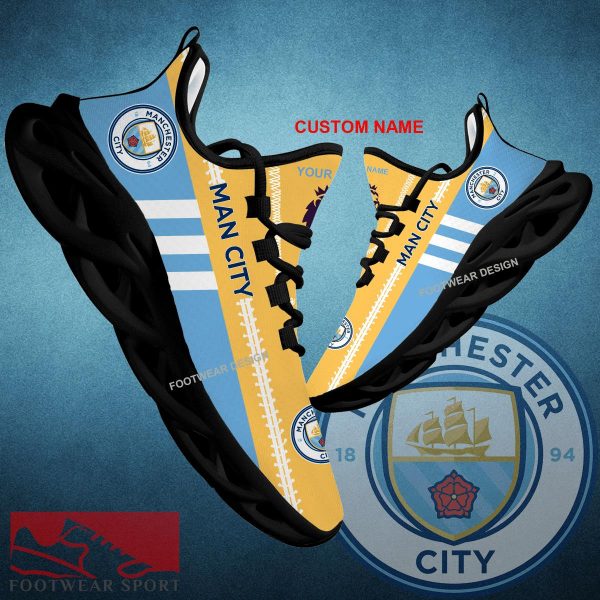 EPL Manchester City Chunky Shoes New Design Gift Fans Max Soul Sneakers Personalized - EPL Manchester City Logo New Chunky Shoes Photo 1