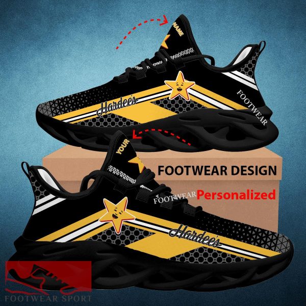 HARDEE'S Logo Personalized Max Soul Shoes For Men Women Sport Sneaker Bold Fans - HARDEE'S Logo Personalized Chunky Shoes Photo 2